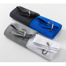 40x60cm Golf Towel With Hook 10 Colors Microfiber Fabric For Golf lovers Duty Clip Carabiner Accessories