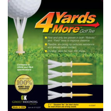 Green Keepers 4YardsMore 2 3/4'' Yellow Golf Tees - 4 Pack