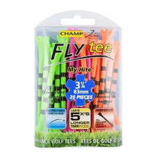 Champ Zarma FLYtee My Hite 3.25" Citrus Mix with Black Stripes Golf Tees - 25 Pack