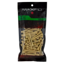 Maxfli 2 1/8'' Natural Golf Tees - 100 Pack