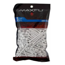 Maxfli 3 1/4'' White Golf Tees - 200 Pack