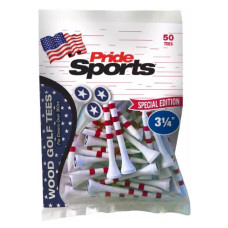 Pride 3.25" Stars and Stripes Special Edition Tees - 50 Pack