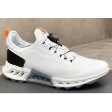 ECCO Men's Shoes Outdoor Casual Leather Trendy Cowhide Breathable Lock Golf Sports Anti-Slip Sole