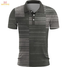 Golf Shirt Geometric Graphic Print #PY352